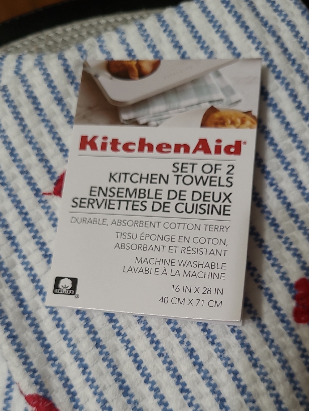 KitchenAid Red Lobster Motif Towels - Picture 2 of 6
